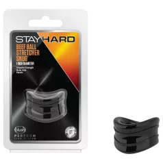Stay Hard Beef - snažan rastezač testisa (crni)