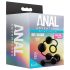 Anal Adventures L - perlasti analni dildo (crni)