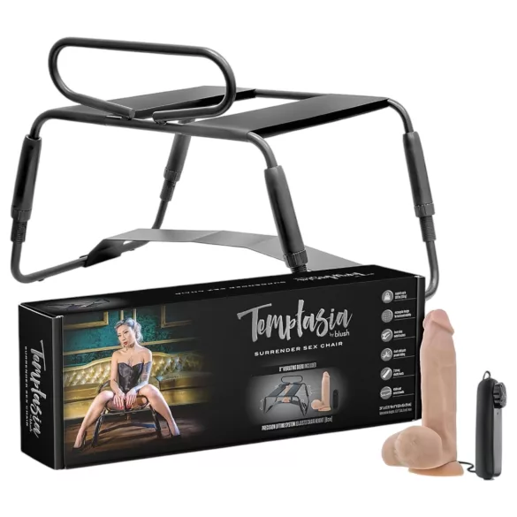 Temptasia - seks stolica s vibratorom - crna-prirodna