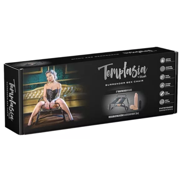 Temptasia - seks stolica s vibratorom - crna-prirodna
