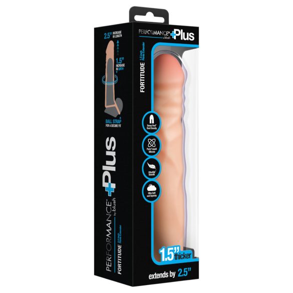 Performance Plus - penis rukav s prstenom - prozirni - 2,5 cm