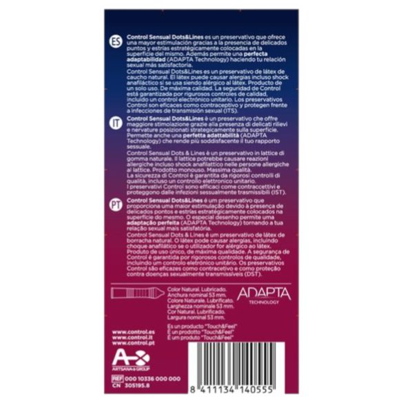 Control - rebrasti, točkasti kondom - 12 komada