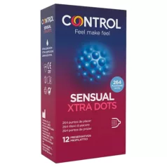 Control - kondom s dodatnim točkicama - 12 komada