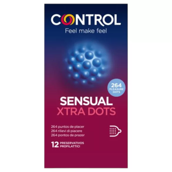 Control - kondom s dodatnim točkicama - 12 komada