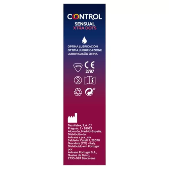 Control - kondom s dodatnim točkicama - 12 komada