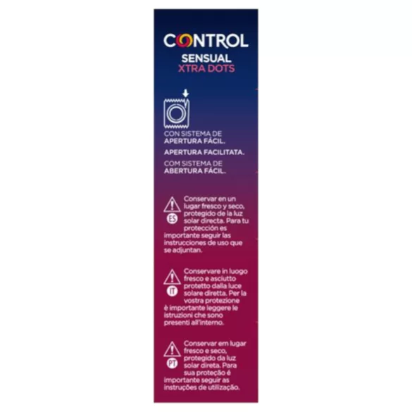 Control - kondom s dodatnim točkicama - 12 komada