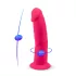 Silexd - vibrator s prijanjajućom podlogom i daljinskim upravljačem - ružičasti