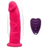 Silexd - vibrator s prijanjajućom podlogom i daljinskim upravljačem - ružičasti