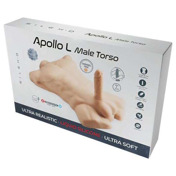 Silexd Apollo - muški torzo masturbator - tamna prirodna boja