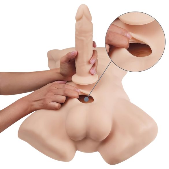 Silexd Apollo - muški torzo - realističan - bež