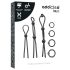 Addicted Toys - set silikonskih penis prstena - 7 komada (crni)