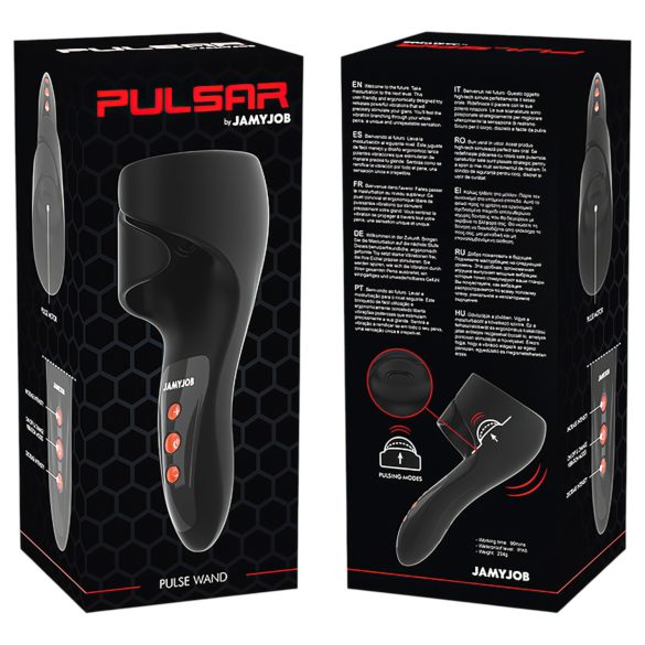 JamyJob - pulsirajući vibrator za glavić (crna)