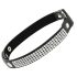 Coquette – baršunasta choker ogrlica sa srcem i kristalićima (crna)