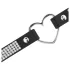 Coquette - ogrlica choker sa srcem i kristalima - crna