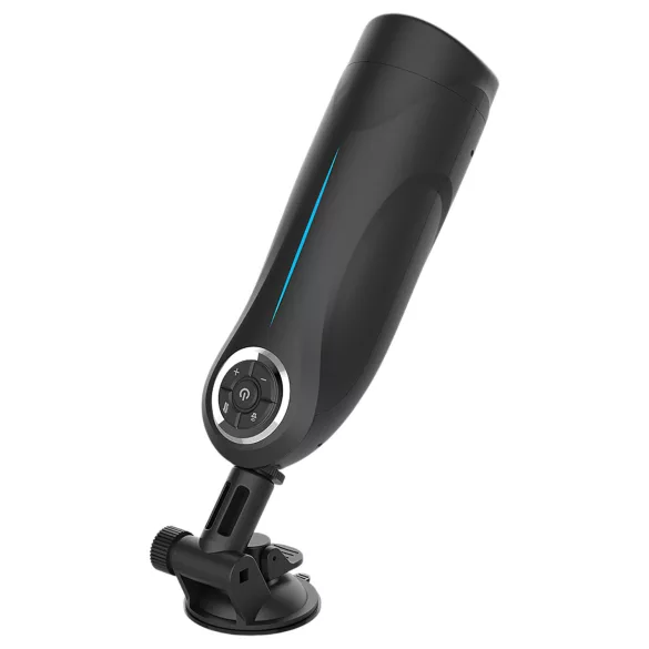 JamyJob - muški masturbator s pokretnim dijelom i vibracijom - crni