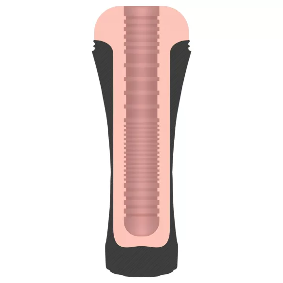 JamyJob - realistična umjetna vagina u futroli - crna/natural