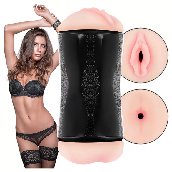 JamyJob - masturbator za vaginu i anus - prirodna boja