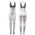 Subblime 951993 - mrežasti bodystocking s ukrasom za vrat - crna - S-L