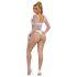 Subblime 952396 - sjajni kombinezon s rhinestones - bijela - S-L
