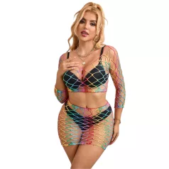 Subblime 952440 - neonski mrežasti set za žene - S-L