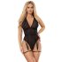 Subblime 954147 - prugasti body set - (crni) - L/XL