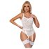 Subblime 954291 - prozirni body s lancem set - bijeli (L-XL)
