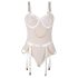 Subblime 954291 - prozirni body s lancem set - bijeli (L-XL)
