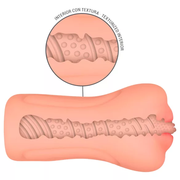 Intense First Time Erica - realistična umjetna vagina za muškarce - natur boja