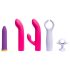 Platanomelón Bali - štapni vibrator s 4 nastavka (ljubičasti)