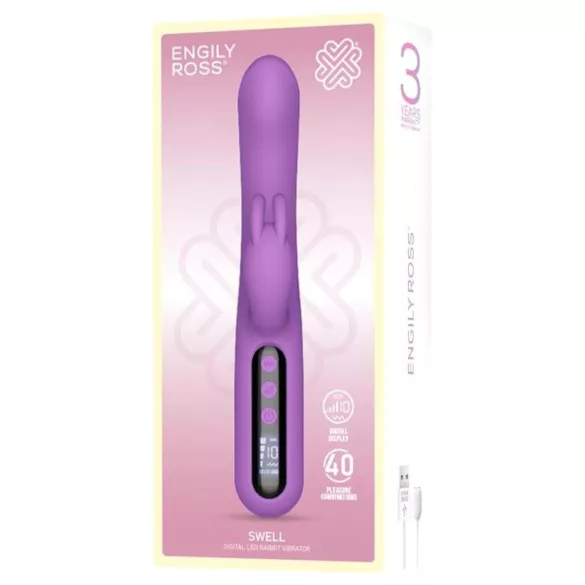 Engily Ross Swell - vibrator s klitoralnom ručkom - punjivi - ljubičasti