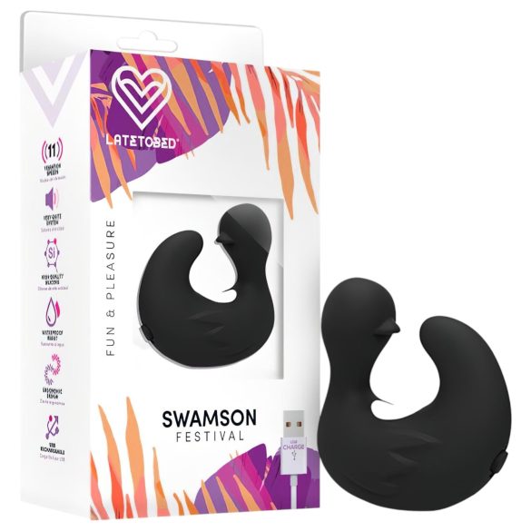 Latetobed - crni ducky prstni vibrator