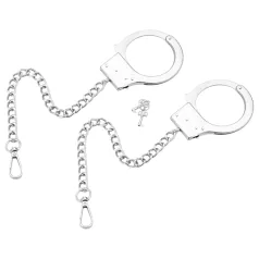 LateToBed - BDSM lisice - metalne - srebrne