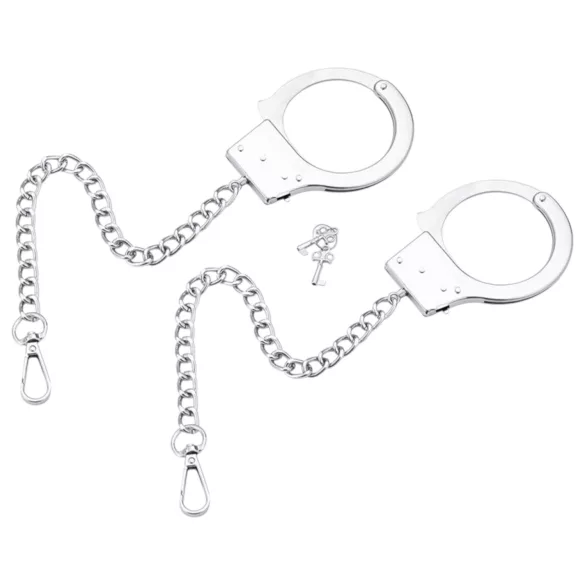 LateToBed - BDSM lisice - metalne - srebrne