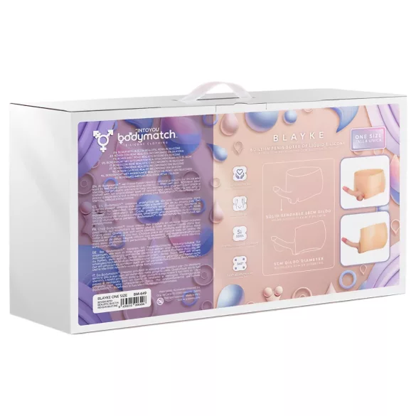 INTOYOU - strap-on realistični dildo - prirodna boja