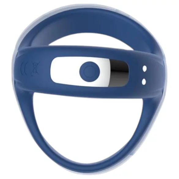 INTOYOU - vibrirajući erekcijski prsten za penis i testise - plavi