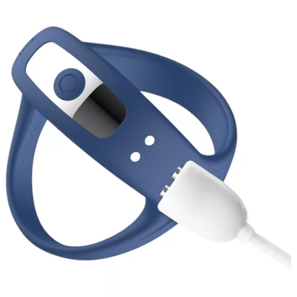 INTOYOU - vibrirajući erekcijski prsten za penis i testise - plavi