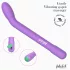 Adalet Gently - vibrator za G-točku i prostatu - pametan - silikon - ljubičasti
