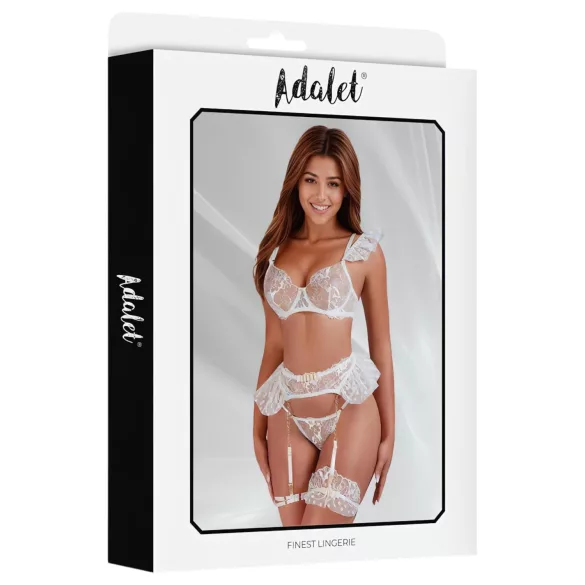 Adalet Natalie - čipkasti komplet donjeg rublja - bijela