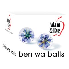 Adam i Eva - Ben Wa staklene kuglice za orgazam (prozirne)