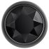 Evolved Black Gem - metalni analni set s crnim kamenom (srebrna)