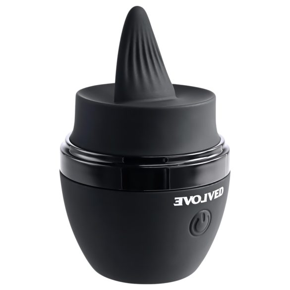 Evolved - vibrirajući stimulator jezika na punjenje - crni