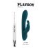 Playboy Zeko - punjivi, vodootporni vibrator s rukom za klitoris (tirkizni)
