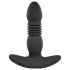 Playboy - crni, akumulatorski analni vibrator s potiskom