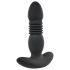 Playboy - crni, akumulatorski analni vibrator s potiskom