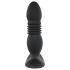 Playboy - crni, akumulatorski analni vibrator s potiskom