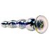 Playboy Jewels - valoviti stakleni dildo (prozirni)