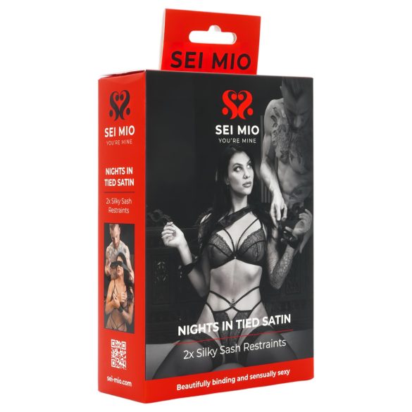 Sei Mio - crna satenska vezica