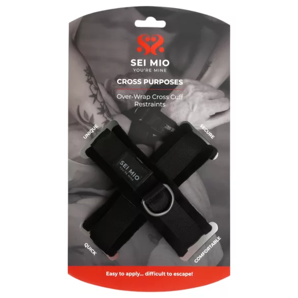 Sei Mio - križni lisice - crne