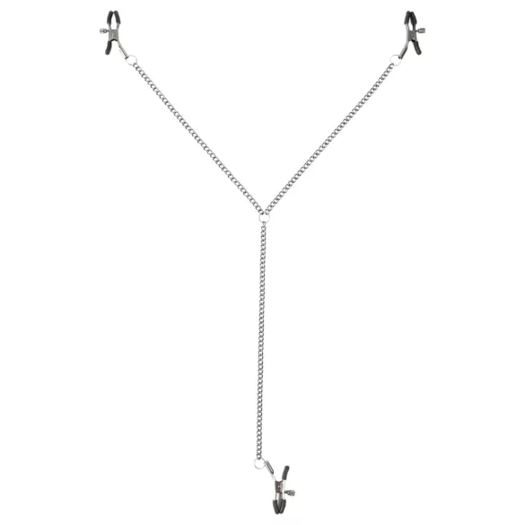 Sei Mio - stezaljke za bradavice i stidne usne - crna