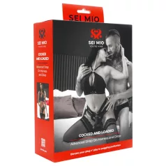 Sei Mio - strap-on dildo s pojasom - 15 cm - crna
